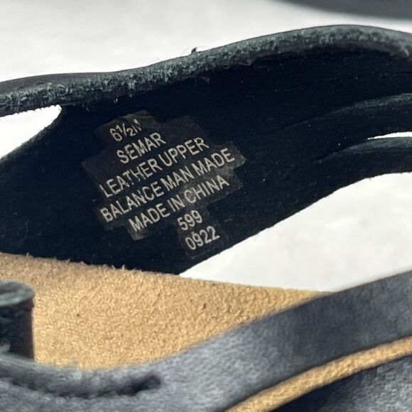 Easy Spirit Semar Sandal Leather Upper Comfort Black Size 6-1/2 NEW (no box) - Picture 3 of 7